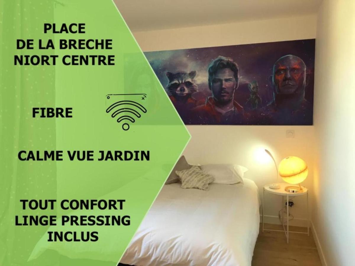 Appartamento Le Galaxy centre la Brèche wifi calme vue jardin Niort Esterno foto
